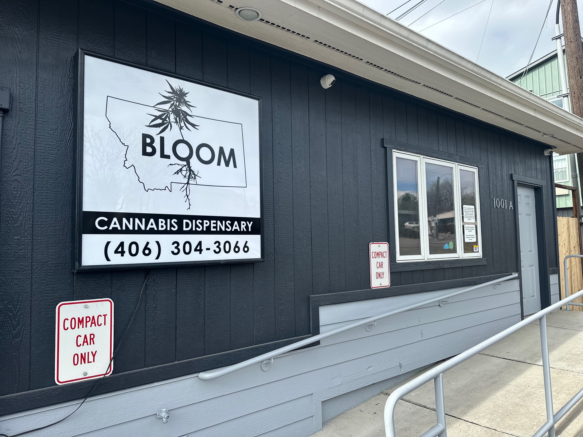 The exterior of Bloom Weed Dispensary in Missoula